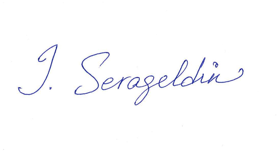 Professor Ismail Serageldin 