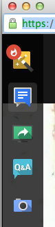screen share button (among others)