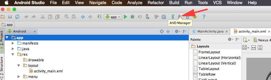 AVD Manager icon