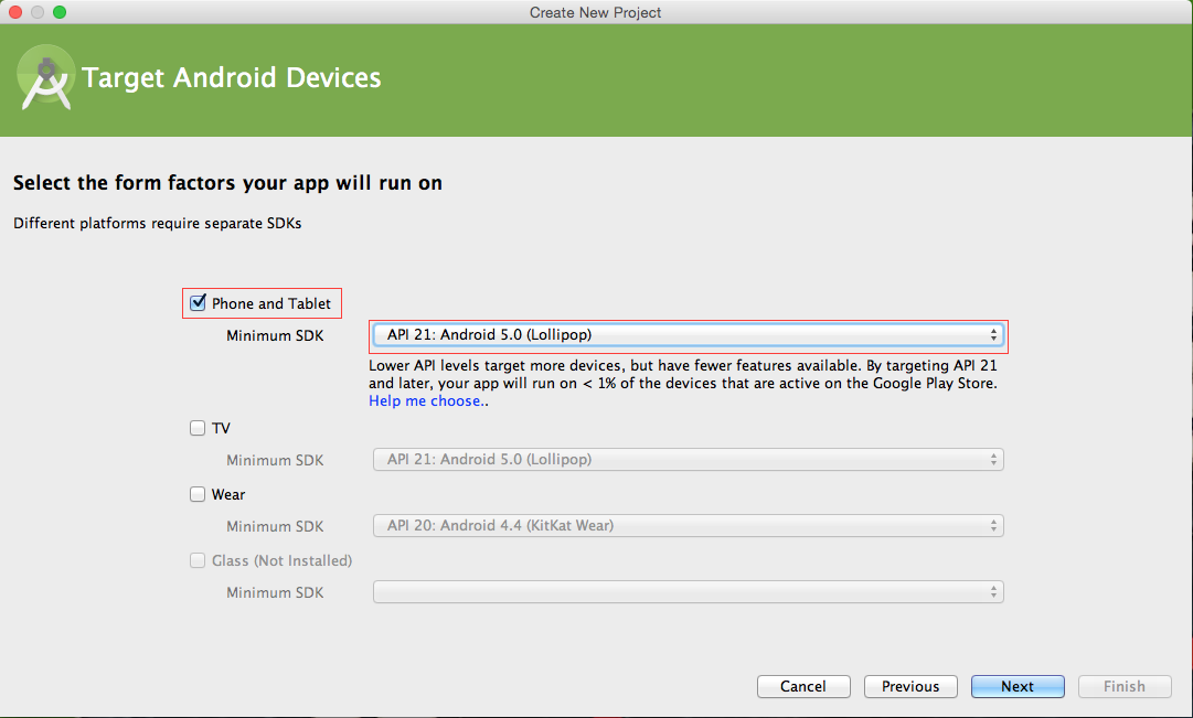 Target Android Devices