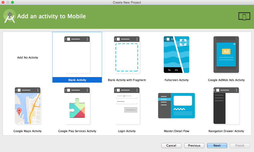 Add an activity to Mobile