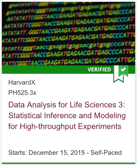 Data Analysis for Life Sciences 3: Statistical Inference and Modeling for High-throughput Experiments