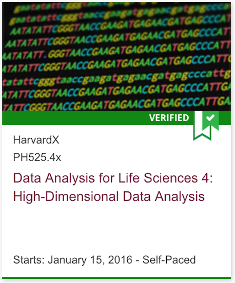 Data Analysis for Life Sciences 4: High-Dimensional Data Analysis