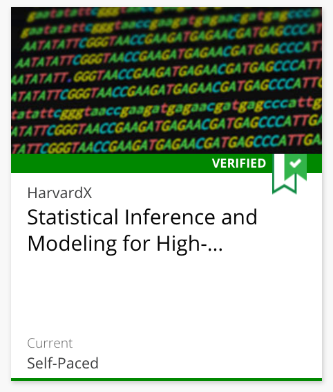 Course 3: Statistical Inference and Modeling for High-throughput Experiments