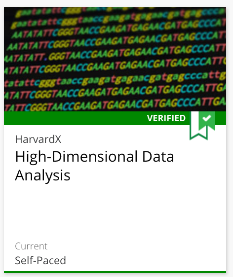 Course 4: High-Dimensional Data Analysis