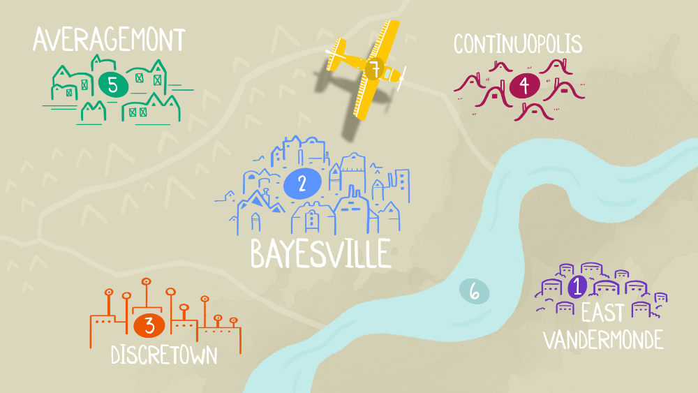 cartoon map of Statland