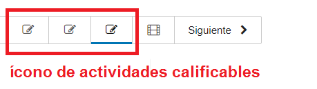 ''icono actividades calificables