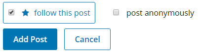 You can follow your own post