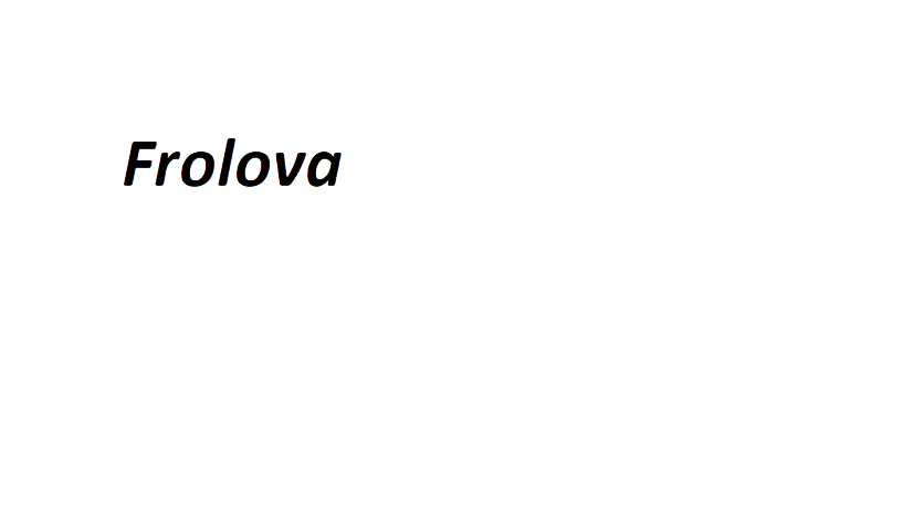 Frolova Evgeniya