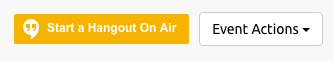Start a Hangout on Air Button on the AgileVentures site