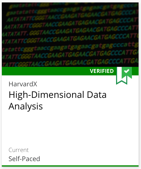 Course 4: High-Dimensional Data Analysis