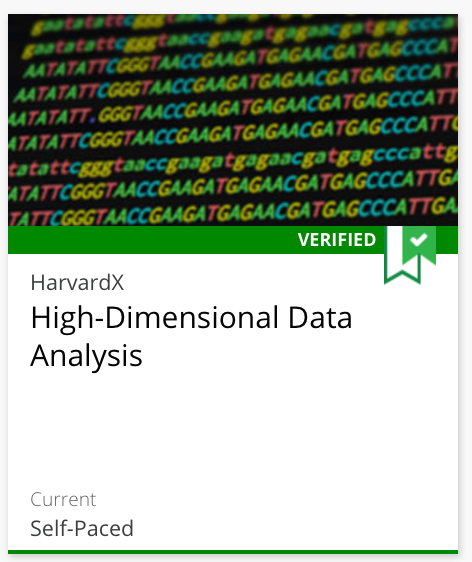 Data Analysis for Life Sciences 4: High-Dimensional Data Analysis