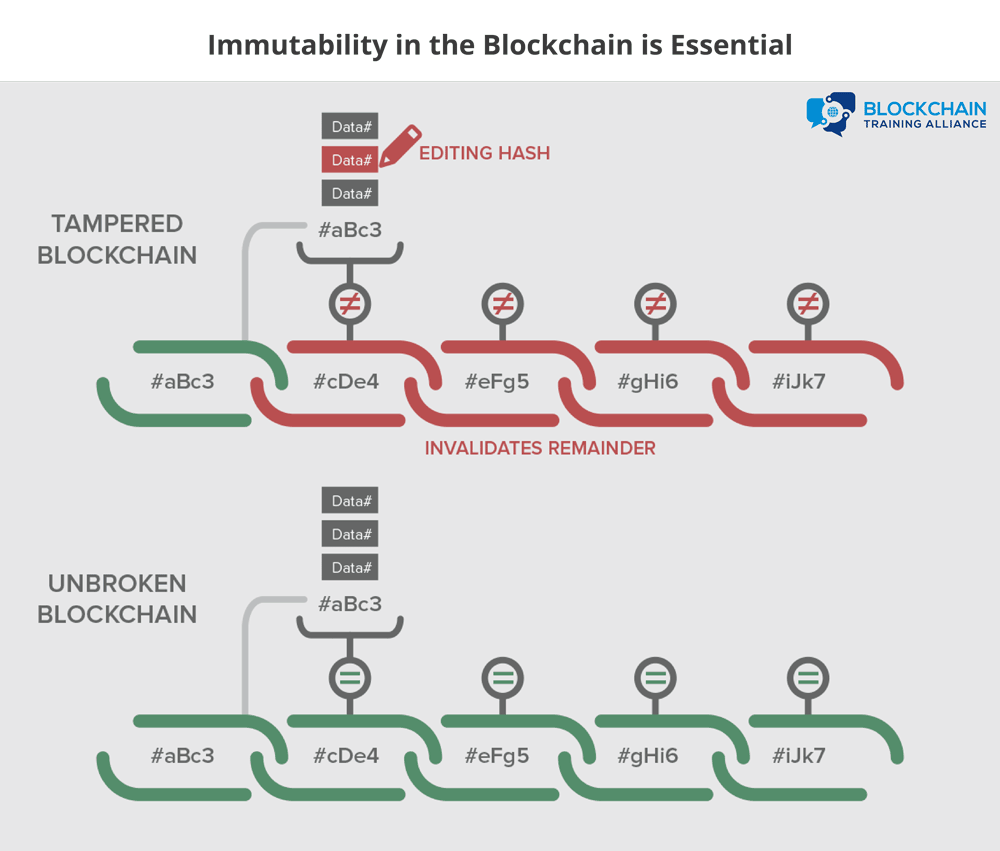 Immutability in the Blockchain
