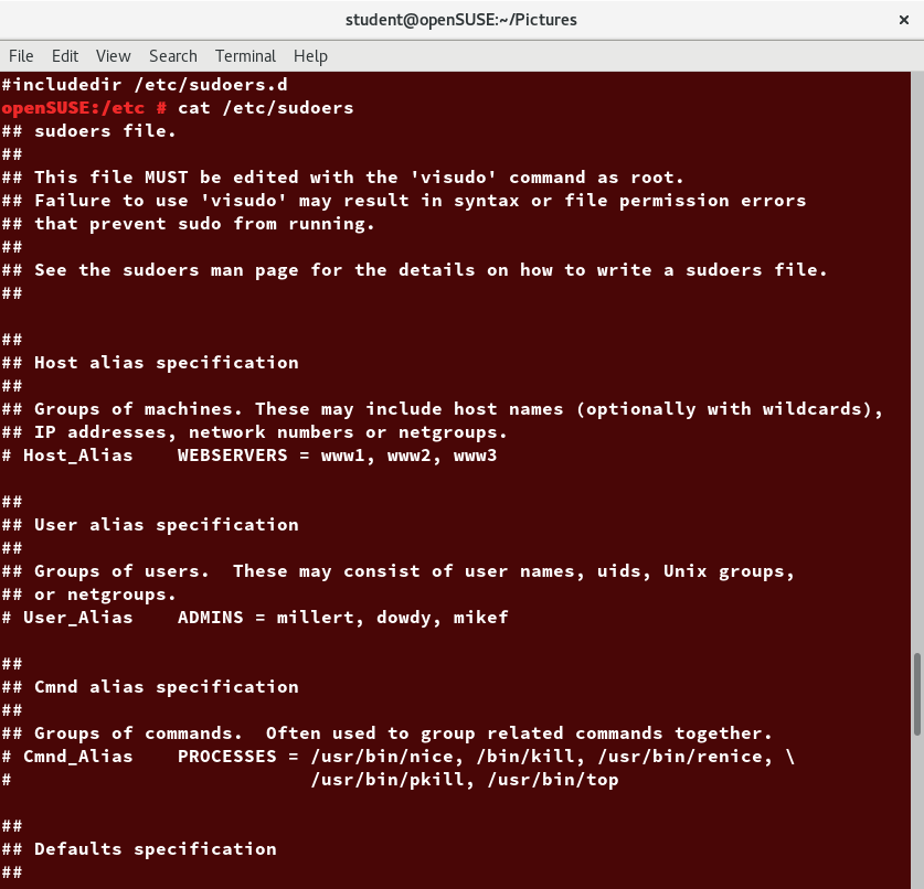 The sudoers File